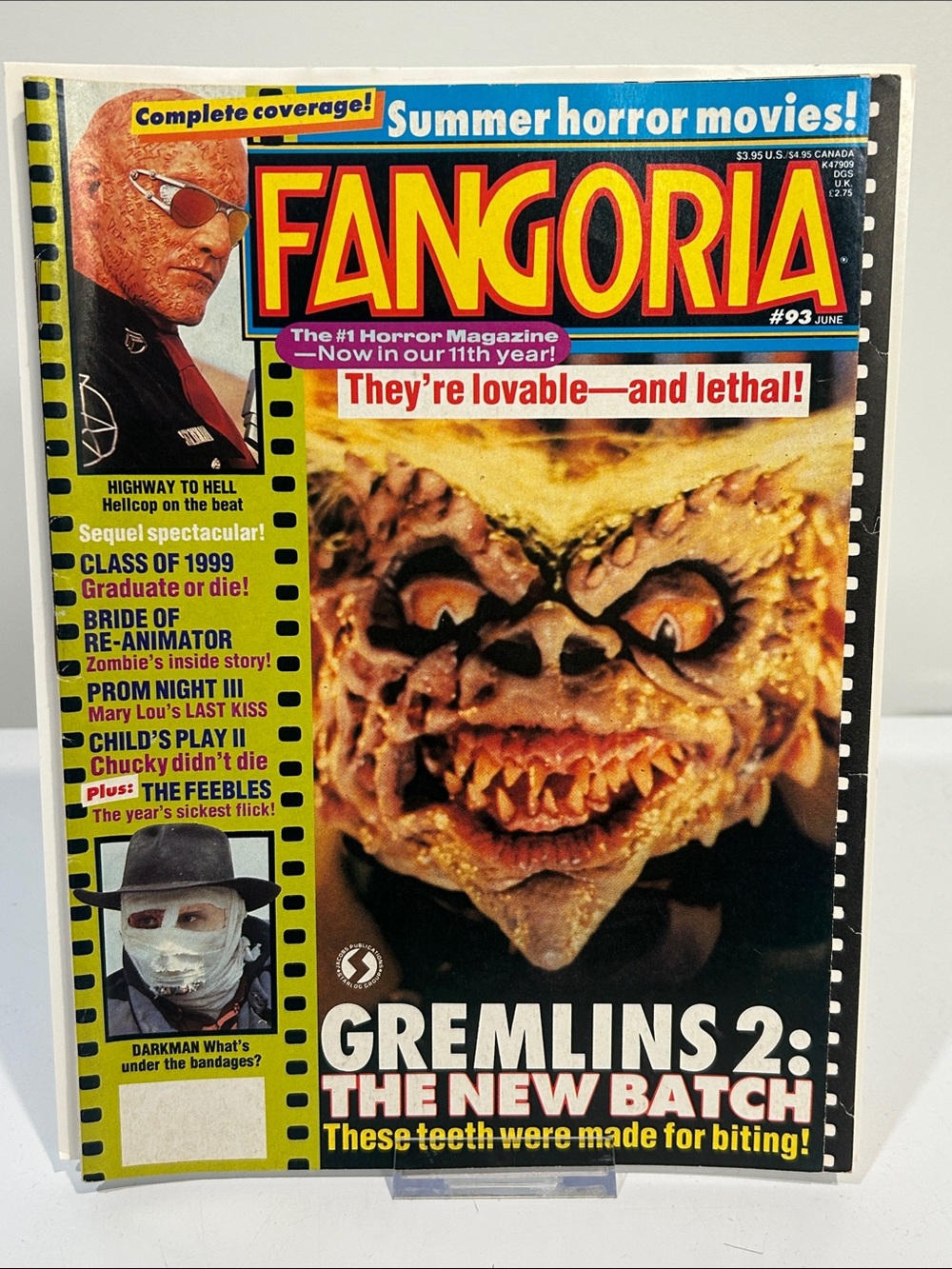 Fangoria #93 [June ‘90] Gremlins 2 cover [Vintage 80s/90s Horror Magazine]